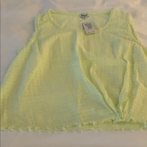 NWT Splendid hello/green top